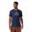 Smartwool - tricou merino - Geo Phase Active Short Sleeve Graphic Tee - Albastru