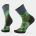 Smartwool - sosete merino - Trail Run Targeted Cushion Neature Print Crew Socks - Albastru/Verde