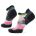 Șosete Merino alergare Smartwool Run Brushed Print - femei | Low Ankle | Targeted Cushion - Power Pink