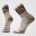 Șosete Merino hiking Smartwool Hike Bear Stripe - gri Ash | Mid Crew | Targeted Cushion