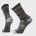 Șosete Merino hiking Smartwool Hike Mountain Range - gri Charcoal | Light Gray | Crew | Light Cushion