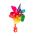 Kross Pinwheel For Handlebar Rainbow