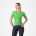 Tricou cu maneca scurta Castelli Anima Flow, pentru femei, negru/verde