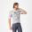 Tricou cu maneca scurta Castelli Stratus Logo, pentru barbati, alb/gri inchis