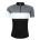 Bluza ciclism Force View maneci scurte negru/gri/alb