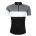 Bluza ciclism Force View maneci scurte negru/gri/alb