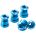 Set 4 suruburi angrenaj Reverse Chainring Bolt Albastru deschis