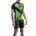 Tricou ciclism Merida Rhombe Design scurt verde negru fermoar lung 740122-435