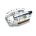 Pedale Bikefun Sole Trekking corp unic alu argintiu - C336Sil