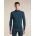 Bluza Merino Icebreaker 300 MerinoFine Polar Half Zip - albastru Abyss