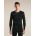 Bluza de corp Merino Icebreaker 260 Vertex LS Crewe - negru Black/Obsidian, mărime L