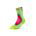 Șosete compresie CEP Run Gradient Mid Cut 5.0 - lime/roz | alergare