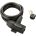 Lacăt Bikefun Scutum 2 spiralat 10x1200 mm cu suport L4046-10-1200