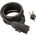Lacăt Bikefun Scutum 2 spiralat 10x1800 mm cu suport - L4046-10-1800