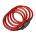 Antifurt Cablu KRYPTONITE Keeper 712 Combo - 7mm/120cm - Red