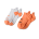 Brooks Ghost Lite No Show 2-pack – Șosete de alergare invizibile, set 2 perechi - Portocaliu