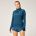 Brooks Thermal Reflective 1/4 Zip W – Bluză termică reflectorizantă cu fermoar - Albastru