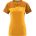Haglöfs ROC Grip Tee W – Tricou din bumbac organic și cânepă cu imprimeu - Galben Sunny Yellow/Golden Brown