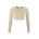 Craft Collective Rib Cropped LS Top W – Top scurt reiat cu mânecă lungă - Maro