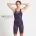 Finis - costum concurs inot dama - HydroX Openback - spate deschis - Bleumarin