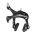 Clesti Frana SHIMANO Tiagra BR-R451 cu saboti R50T2 Black | Fata