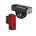 Set lumini Lezyne Macro Drive 1400+ / Strip Drive Pro 400+ Pair - Negru satinat / Negru