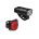 Set lumini Lezyne Fusion Drive 500+ / Zecto Drive 200+ Pair - Negru satinat / Negru