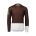 Tricou ciclism MTB POC MTB Pure LS Jersey - Axinite Brown/Hydrogen White