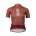 Tricou ciclism șosea POC Essential Road Logo Jersey W - Himalayan Salt/Garnet Red