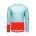 Tricou ciclism MTB POC Motion Air L/S Jersey - Lazurite Blue/Carnelian Orange