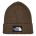 Căciulă The North Face Logo Box Cuffed - maro Smokey Brown | material 100% reciclat
