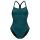 Orca - Costum de baie intreg pentru femei Core One Piece - verde deschis diploria portocaliu