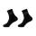 Spiuk - Set sosete ciclism medii 16 cm TOP TEN MEDIUM 2 socks pack - negru