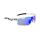 Spiuk - ochelari soare sport Jifter, 3 lentile de schimb transparent, portocaliu si albastru oglinda - rama alba