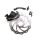 Frane Disc Mecanic Power Rush-550 Fata Sau Spate, Alu, disc160, Adaptor Fata180 Spate160, suruburi, complete, negre