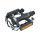 Pedale CONTEC CP-042 MTB/ATB aluminiu - Negru/Argintiu