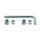 Suruburi foaie angrenaj + torx FSA CR Bolt Kit Argintiu Triplu MTB 6 buc