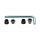 Suruburi foaie angrenaj + torx FSA CR Bolt Kit Negru Triplu MTB 6 buc