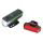 Far + stop CONTEC Speed Led - 20lux - negru/verde