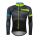 Bluza ciclism Force Best maneci lungi negru/fluo XXL