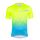 Tricou maneca scurta Force MTB Angle, albastru/fluo, 4XL