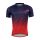Tricou maneca scurta Force MTB Angle, albastru/rosu, XXL