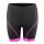Pantaloni scurti Force Rose Lady pana la talie cu bazon, negru/roz XS