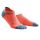 CEP - Sosete de compresie pentru femei model sub glezna 6cm No Show 3.0 - portocaliu coral gri