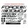 Autocolante cadru MTB logo Force 37x27 cm
