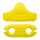 Finis - accesoriu inot (plutitor) pentru picioare Ankle Buoy - galben