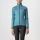 Castelli - jacheta ciclism vreme rece pentru femei Dinamica jacket - albastru teal gri reflectorizant
