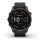 Garmin - fenix 7s Sapphire Solar ceas multisport cu GPS - ramă gri închis Titanium DLC, carcasă neagră si curea din silicon neagră