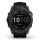 Garmin - fenix 7x Sapphire Solar ceas multisport cu GPS - ramă gri închis Titanium DLC și curea din silicon neagră