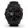 Garmin - fenix 7x Sapphire Solar ceas multisport cu GPS - ramă neagră Titanium DLC și curea din silicon neagră